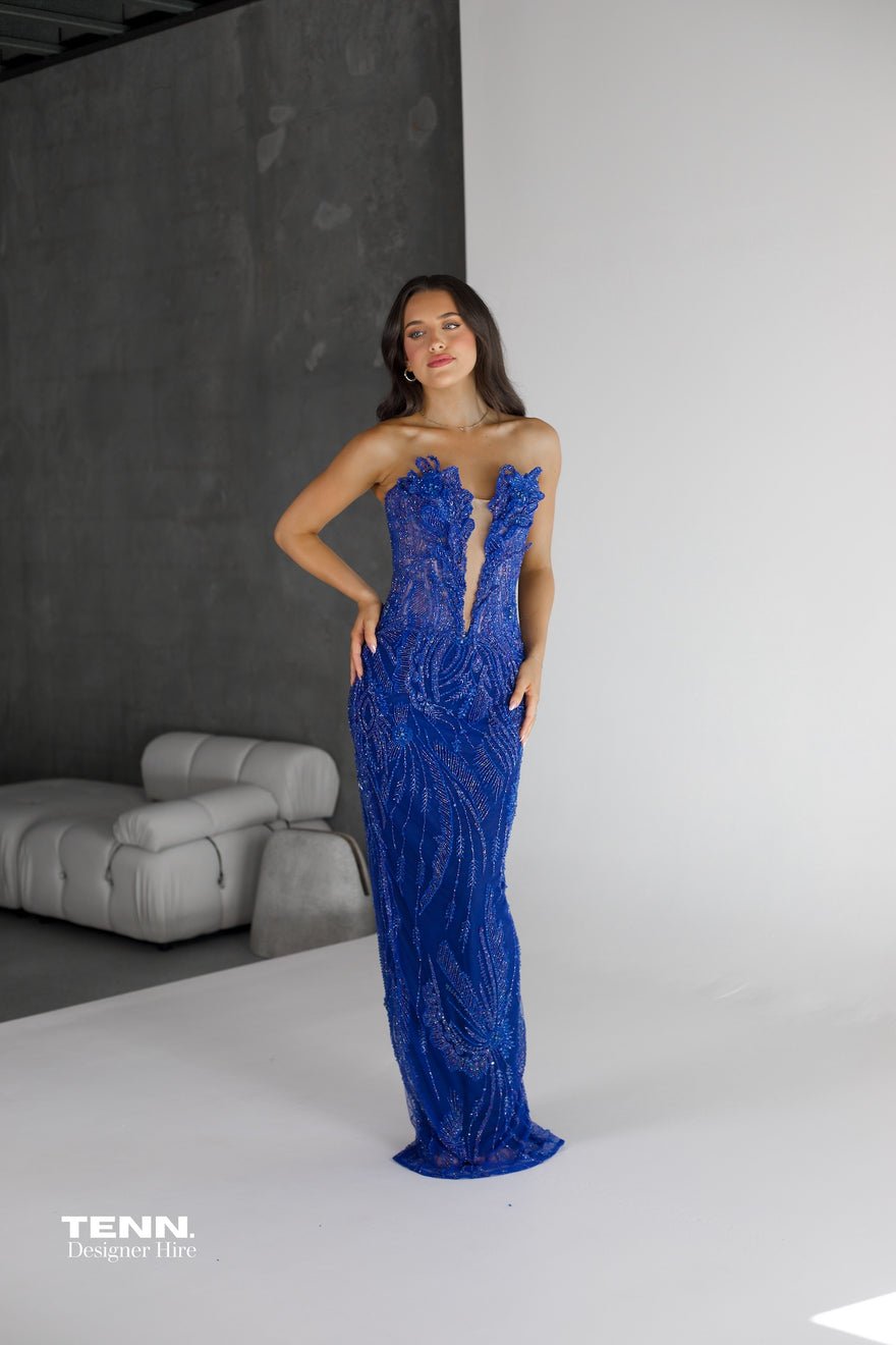 Albina Dyla Sapphire Temptation Gown - Blue photo 3