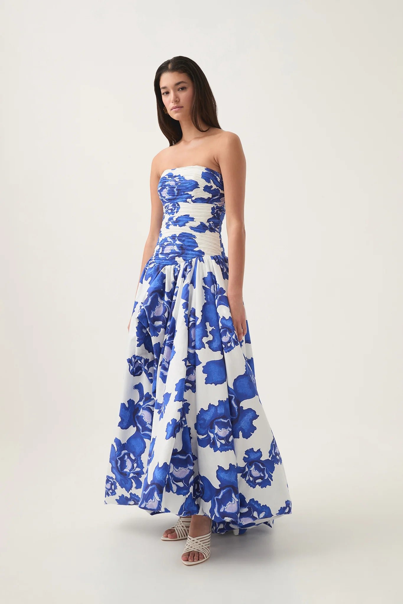 AJE BEHOLD MAXI DRESS - BOLDLY BLOOMING COBALT photo 3