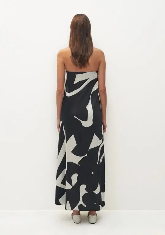 Morrison Zeta Strapless Dress Print Size 8 photo 2