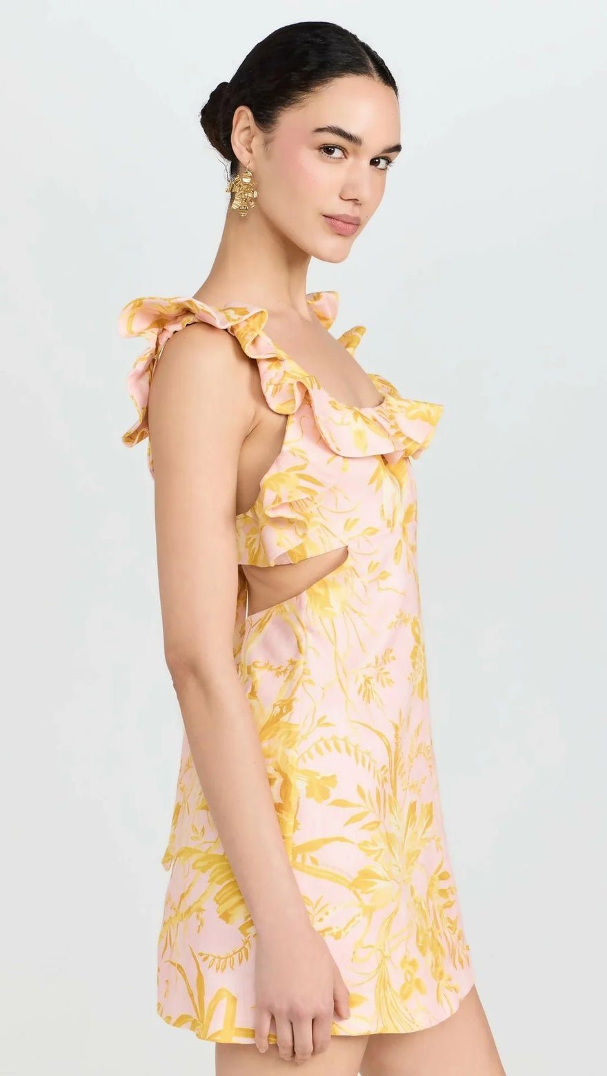 Zimmermann Golden Ruffle Mini Dress photo 3
