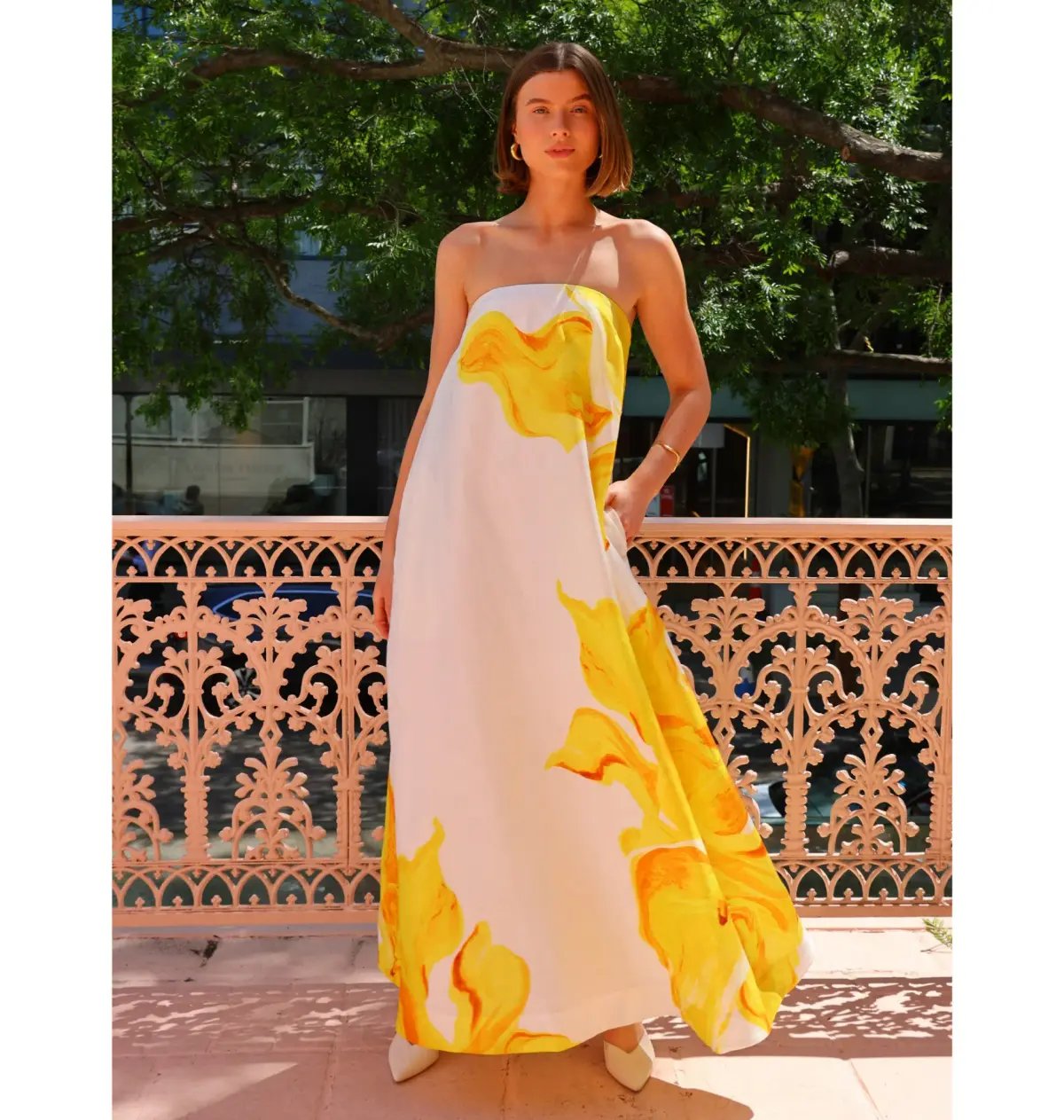 Acler Hopton Dress in Ivory Calla Lily Size AU 10 photo 4
