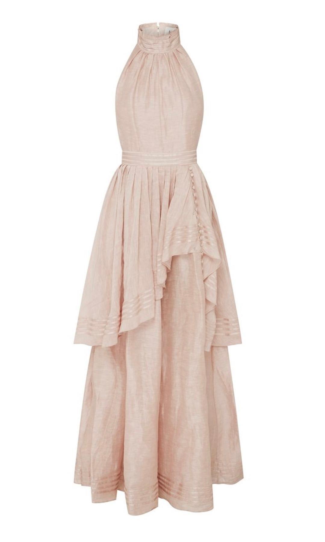 Aje Sienna Dress Blush Size 8 photo 3