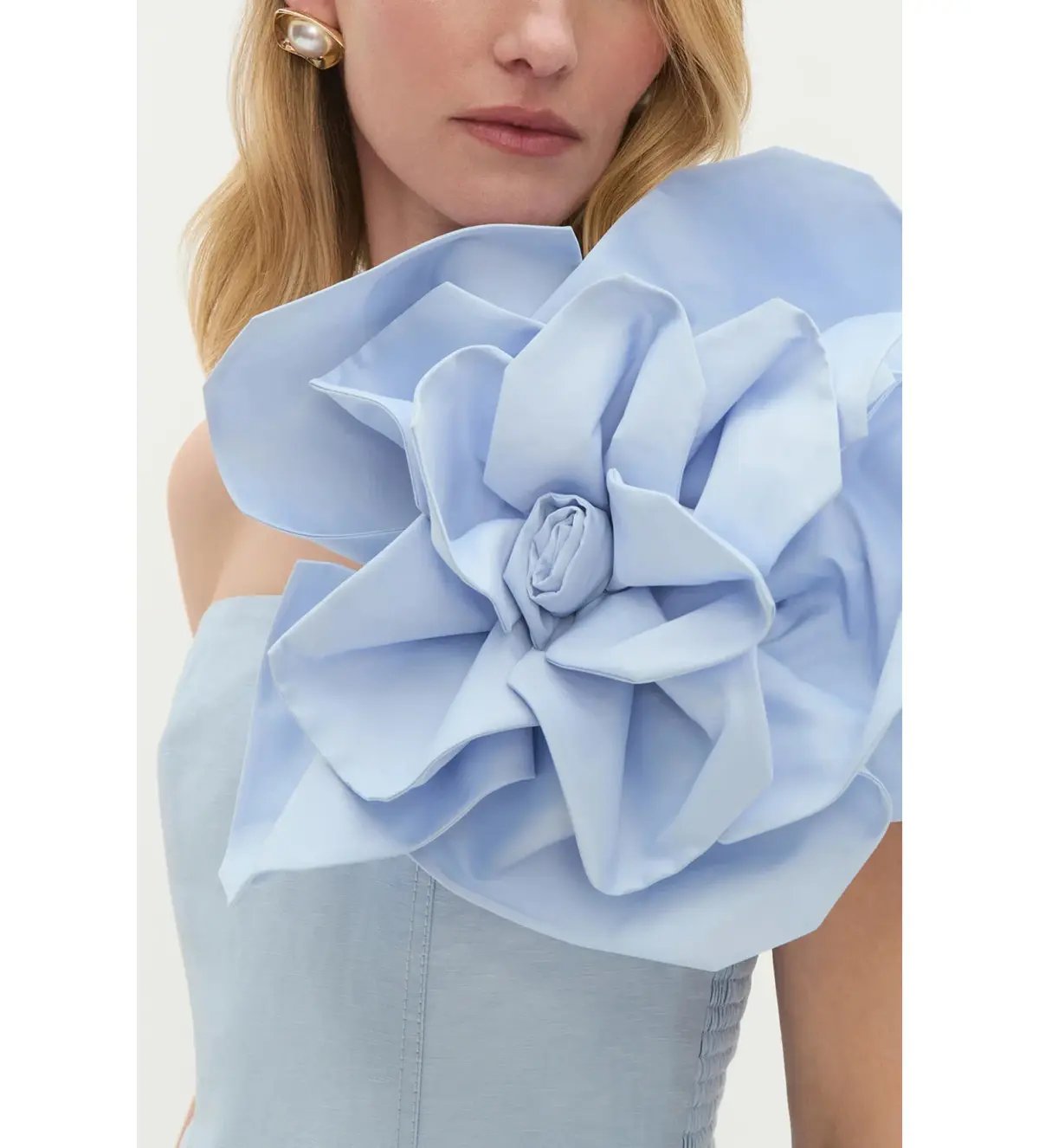 Aje Florence Mini Dress Icy Blue Size 10 photo 2