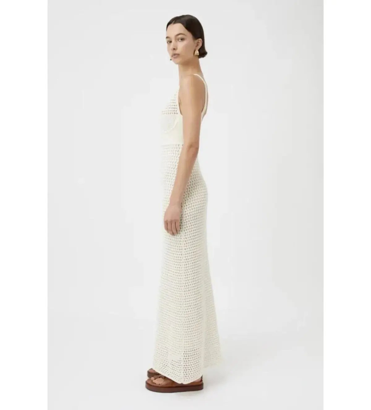 Camilla and Marc Lapis Midi Dress in Cream Size M/AU 12 photo 3