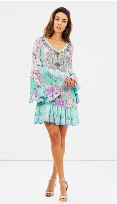 Camilla Garden State A Line Frill Mini Dress Size XL / AU 16 photo 2