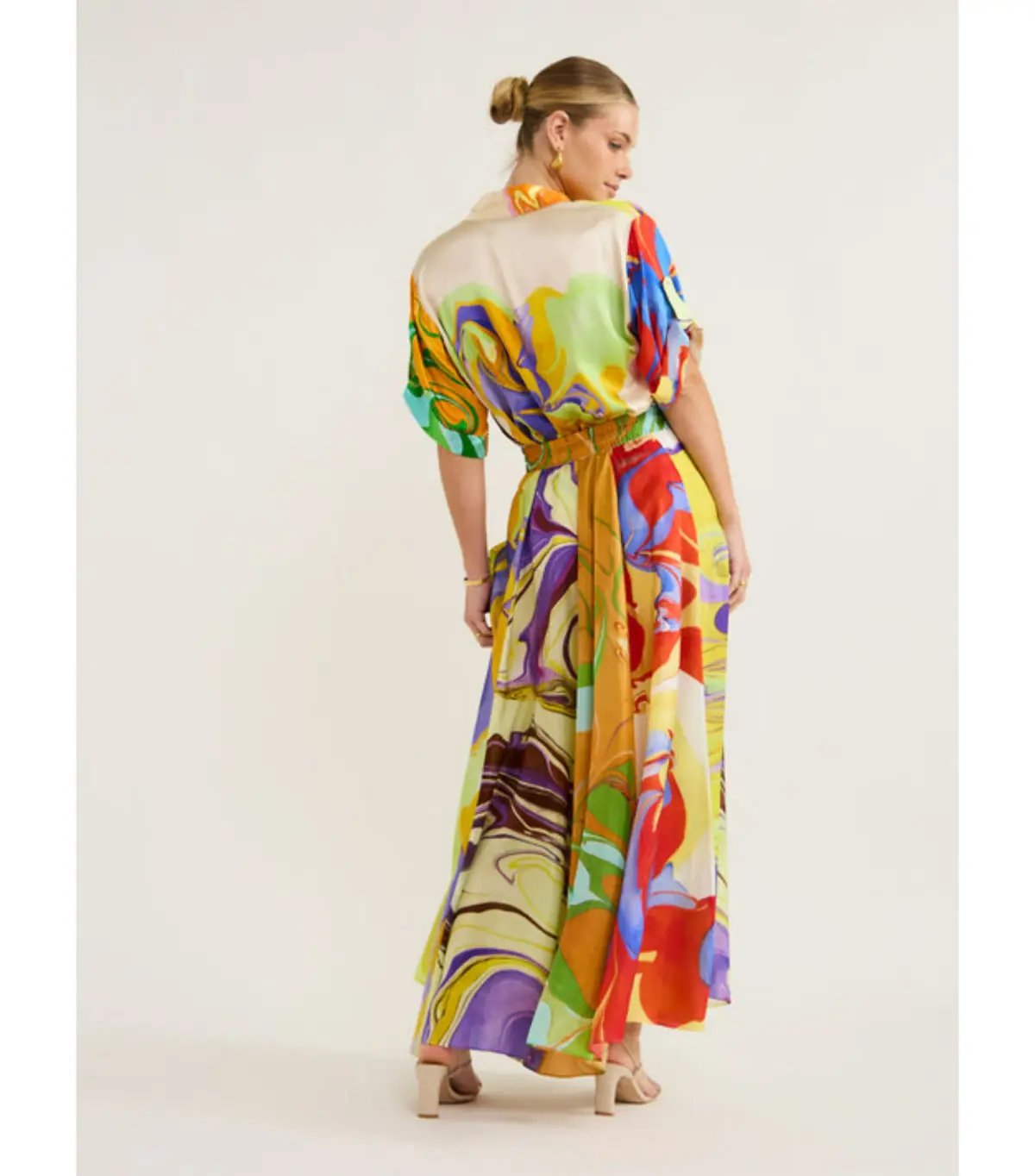 Alemais Luca Silk Top Size 12 and Skirt Size 10 Set Multi photo 6