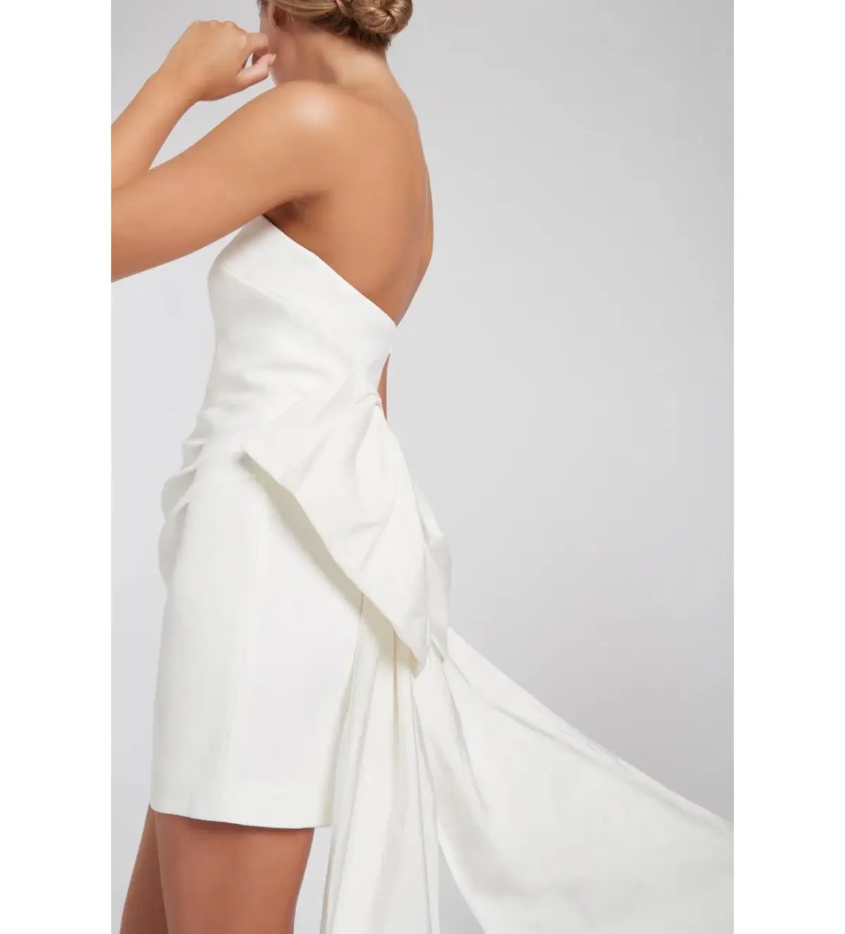 Rebecca Vallance Daphne Mini Dress Ivory Size AU 8 photo 3
