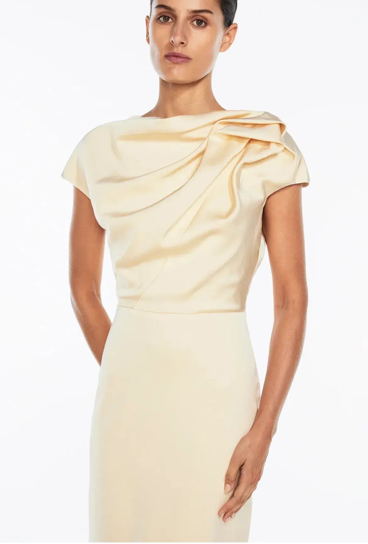 Manning Cartell Grand Illusion Maxi Gown Butter Size 10 photo 4