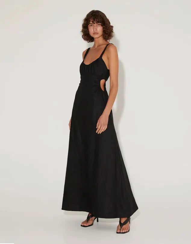 Hansen and Gretel Carlos Maxi Dress Black Size 8 photo 2