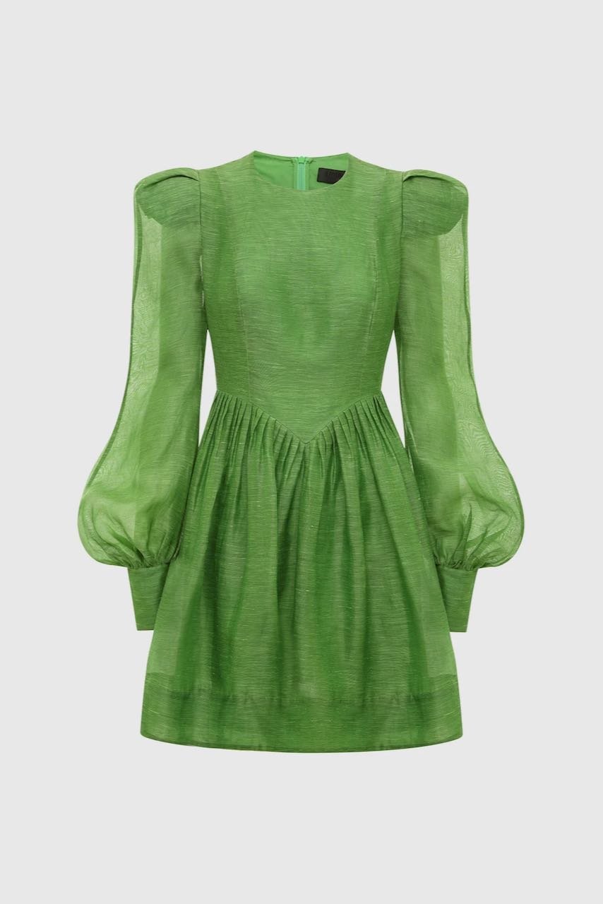 LEO LIN ELENA STRUCTURED SHOULDER MINI DRESS - TROPICAL photo 6