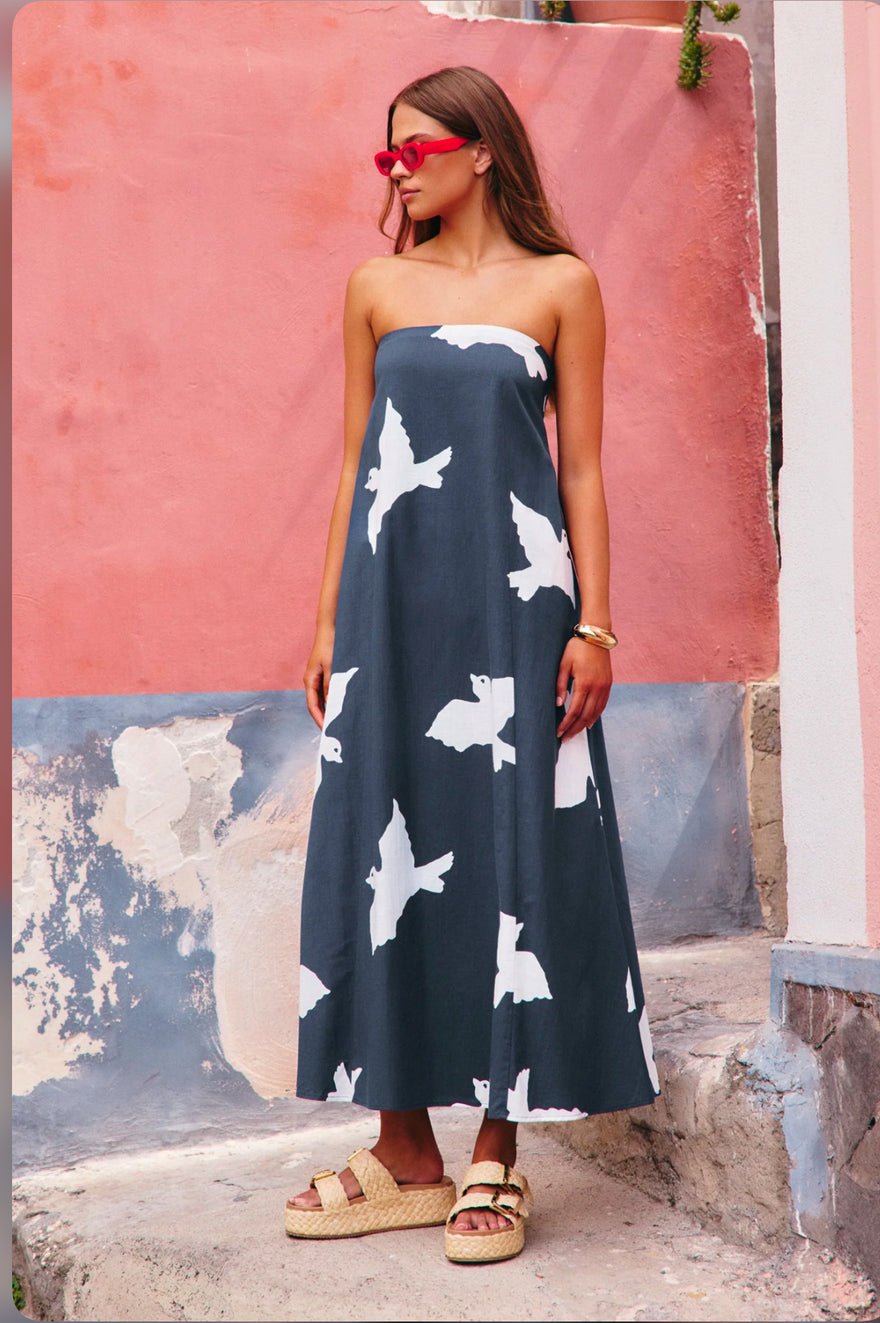 Mister Zimi Gina Dress In Swallows photo 2