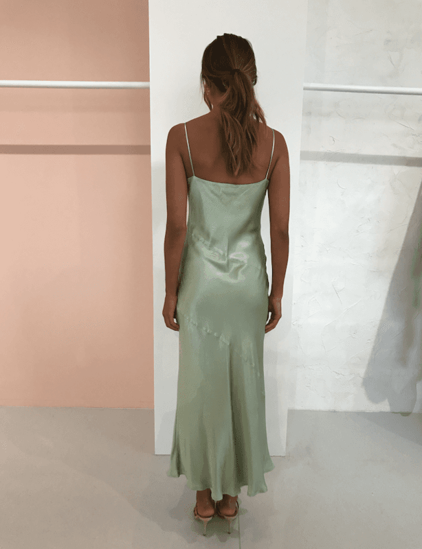 Bec & Bridge Crest Midi Dress Mint Green Size 6 photo 4