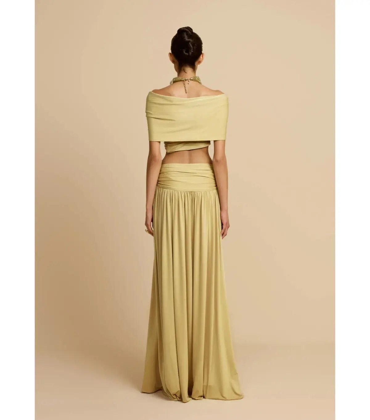 Arcina Ori Alessia Top and Maxi Skirt In Gold Size S / AU 8 photo 2