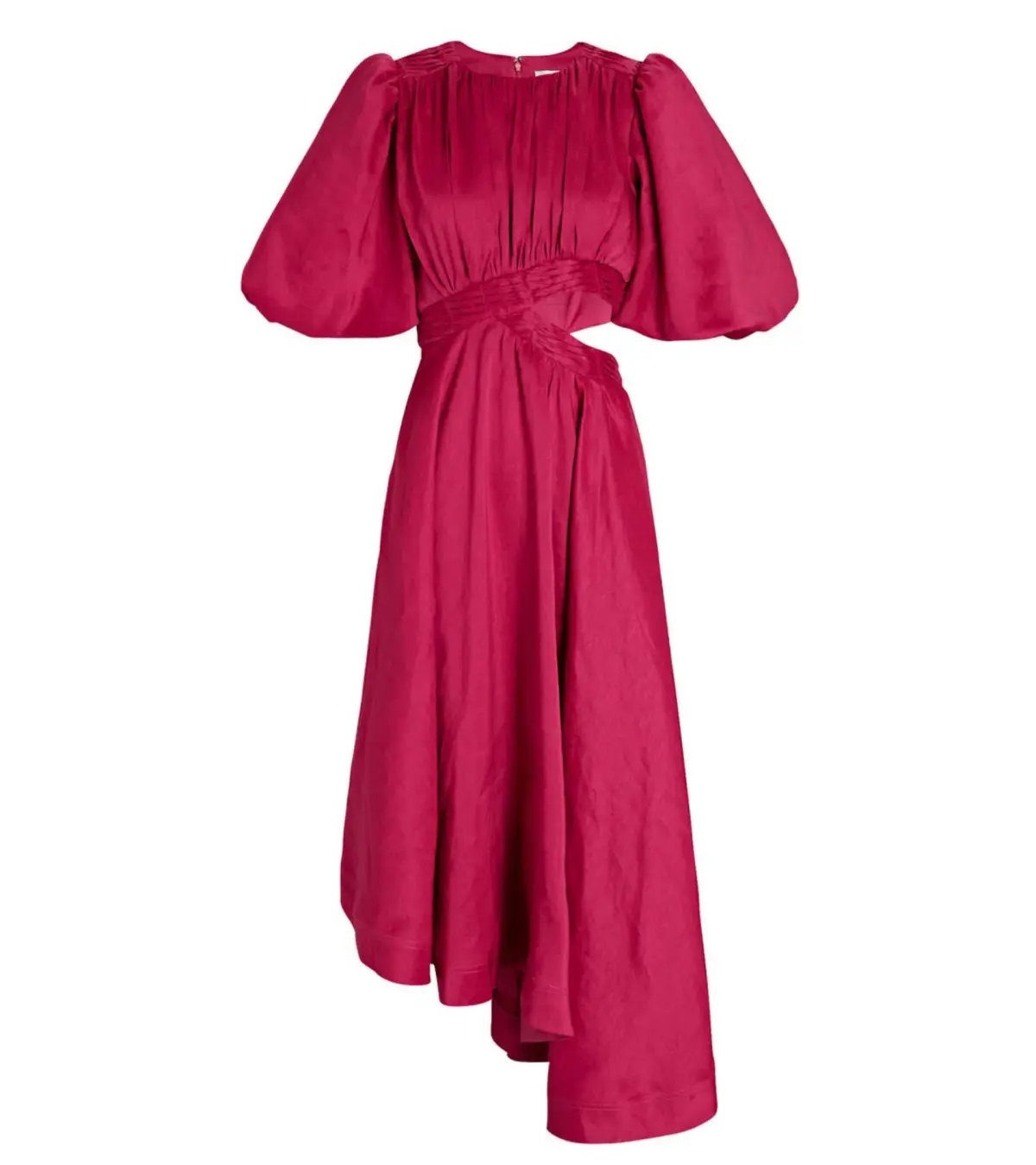 Aje Tidal Tucked Cut Out Midi Dress Pink Size AU 14/ XL photo 2
