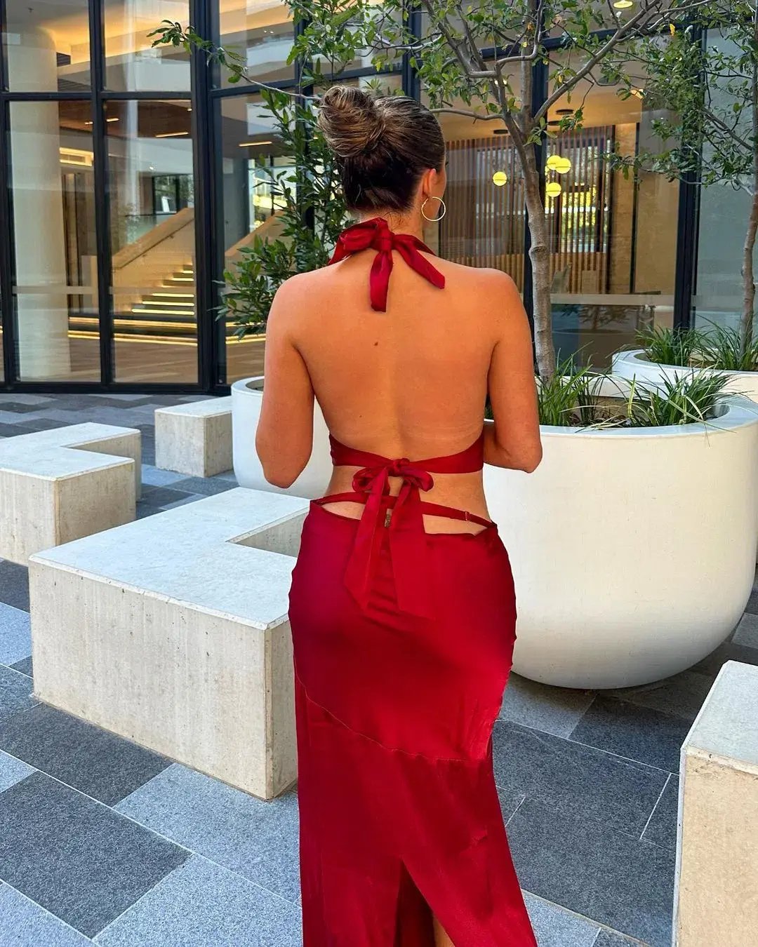 Arcina Ori Rosalina Set Deep Cherry Red Size L/AU 12 photo 2