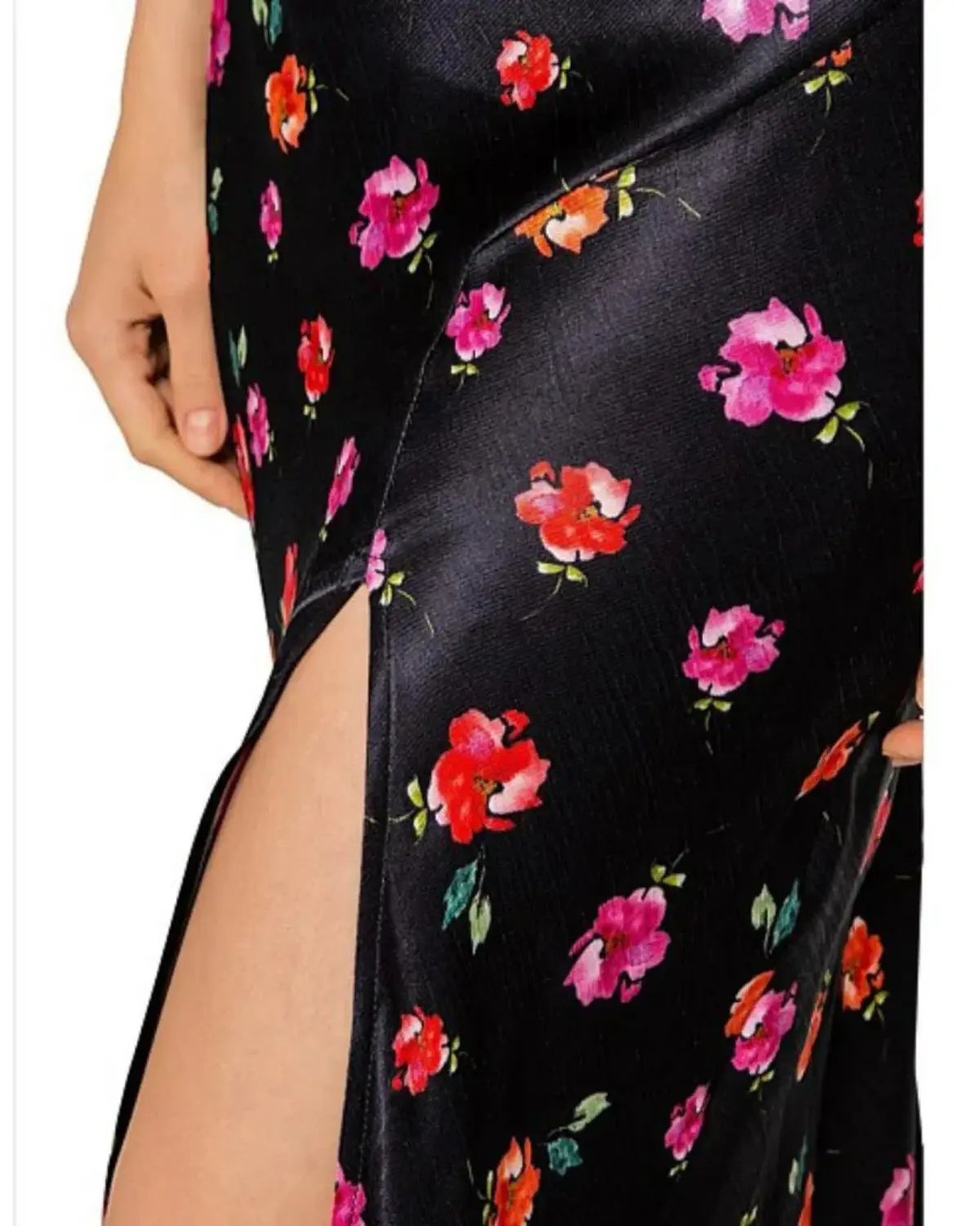 Bec & Bridge Floral Slip Dress Black Size AU 8 photo 3