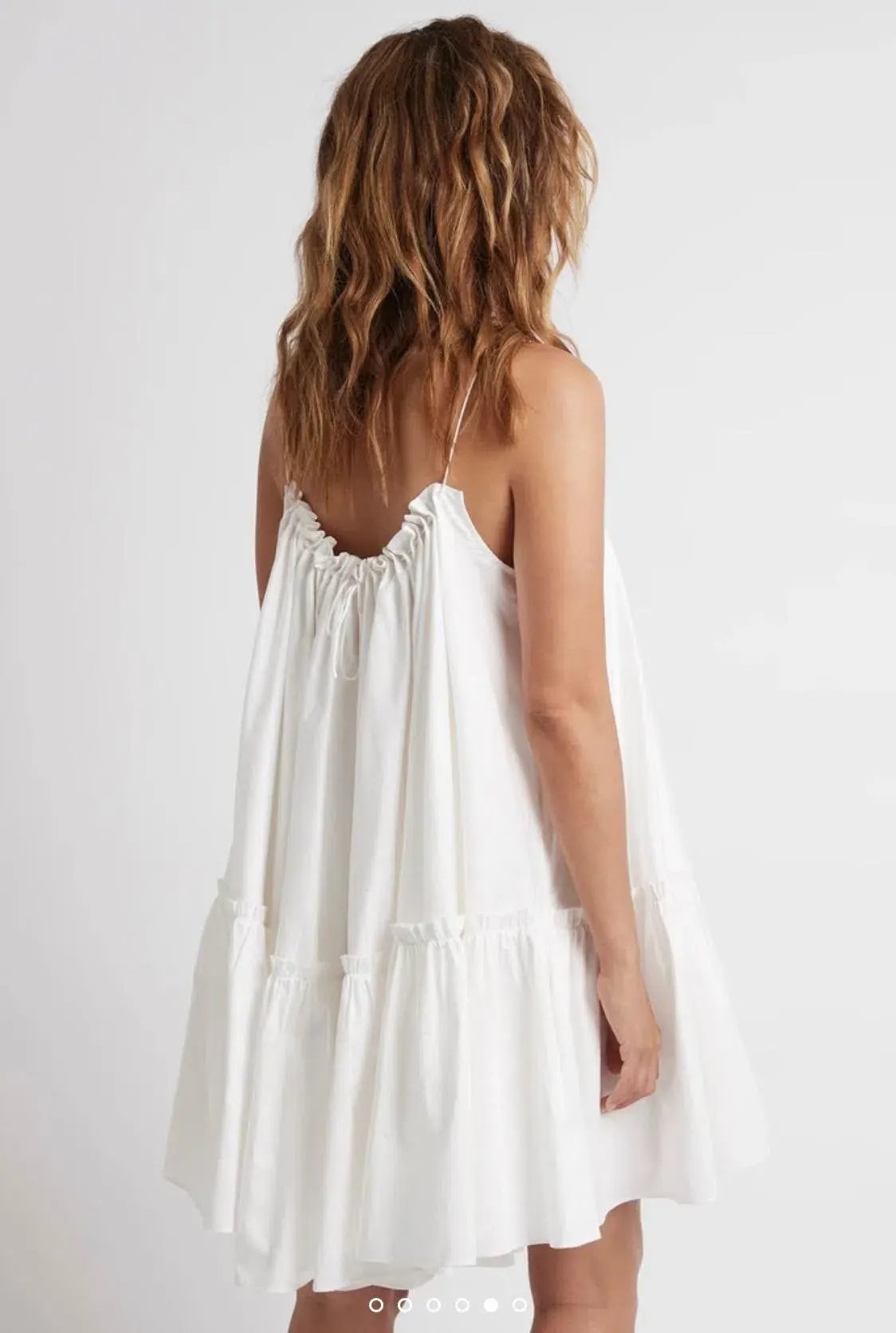 Aje Midsummer Swing Mini Dress Ivory Size 8 photo 2