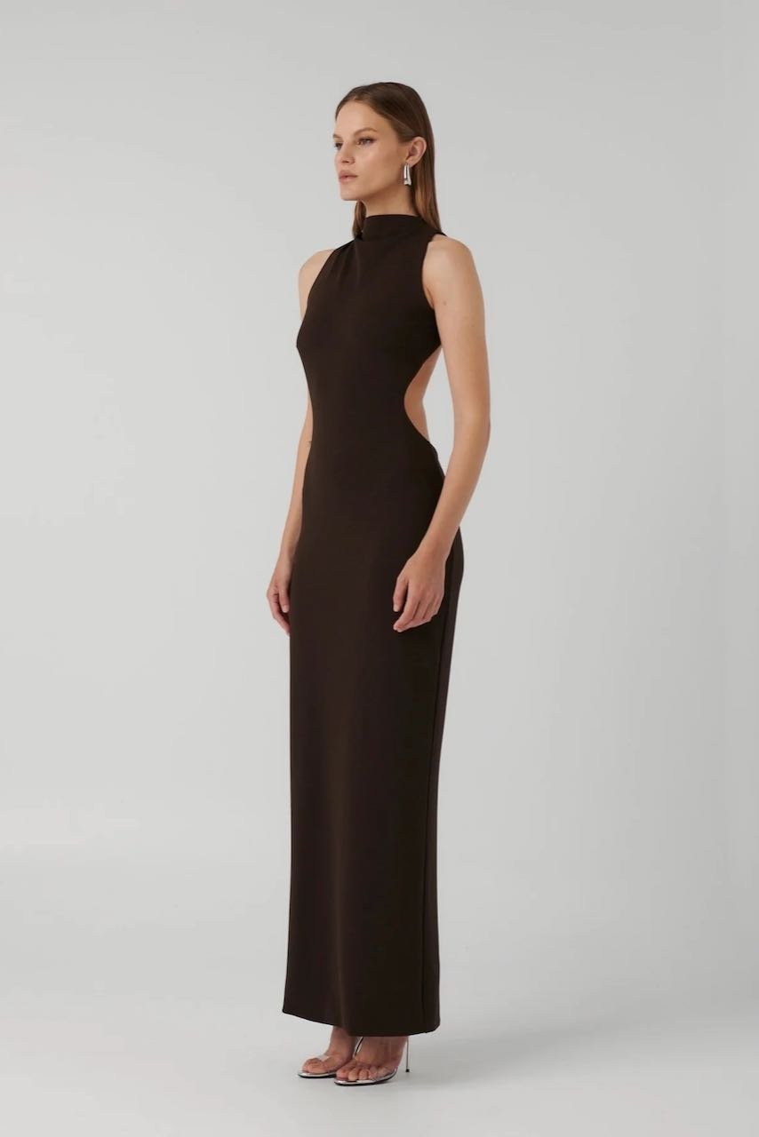 EFFIE KATS AMBRE GOWN - COFFEE photo 2