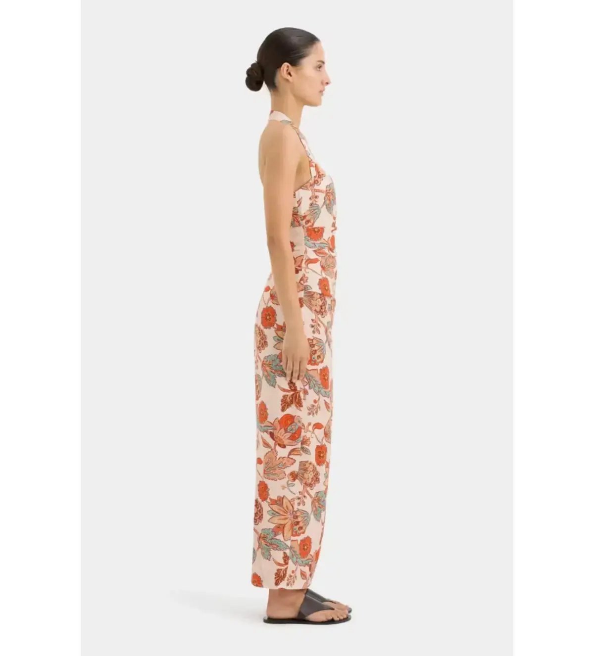 Sir the Label Noemi Halter Midi Dress Desert Wildflower Print Size 1 / AU 8 photo 3