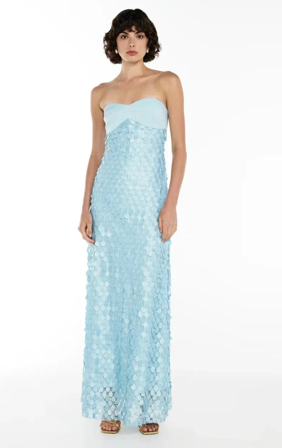 Manning Cartell Supreme Extreme Balconette Midi Dress Aqua Spritz Blue Size 8 photo 7