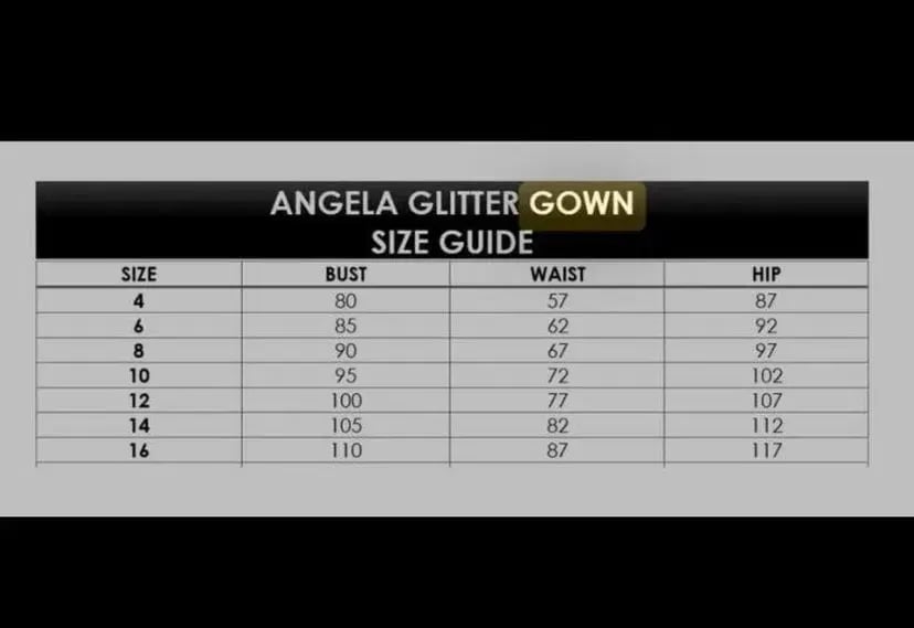 Gossip Gowns Angela Glitter Gown Size 6 photo 5