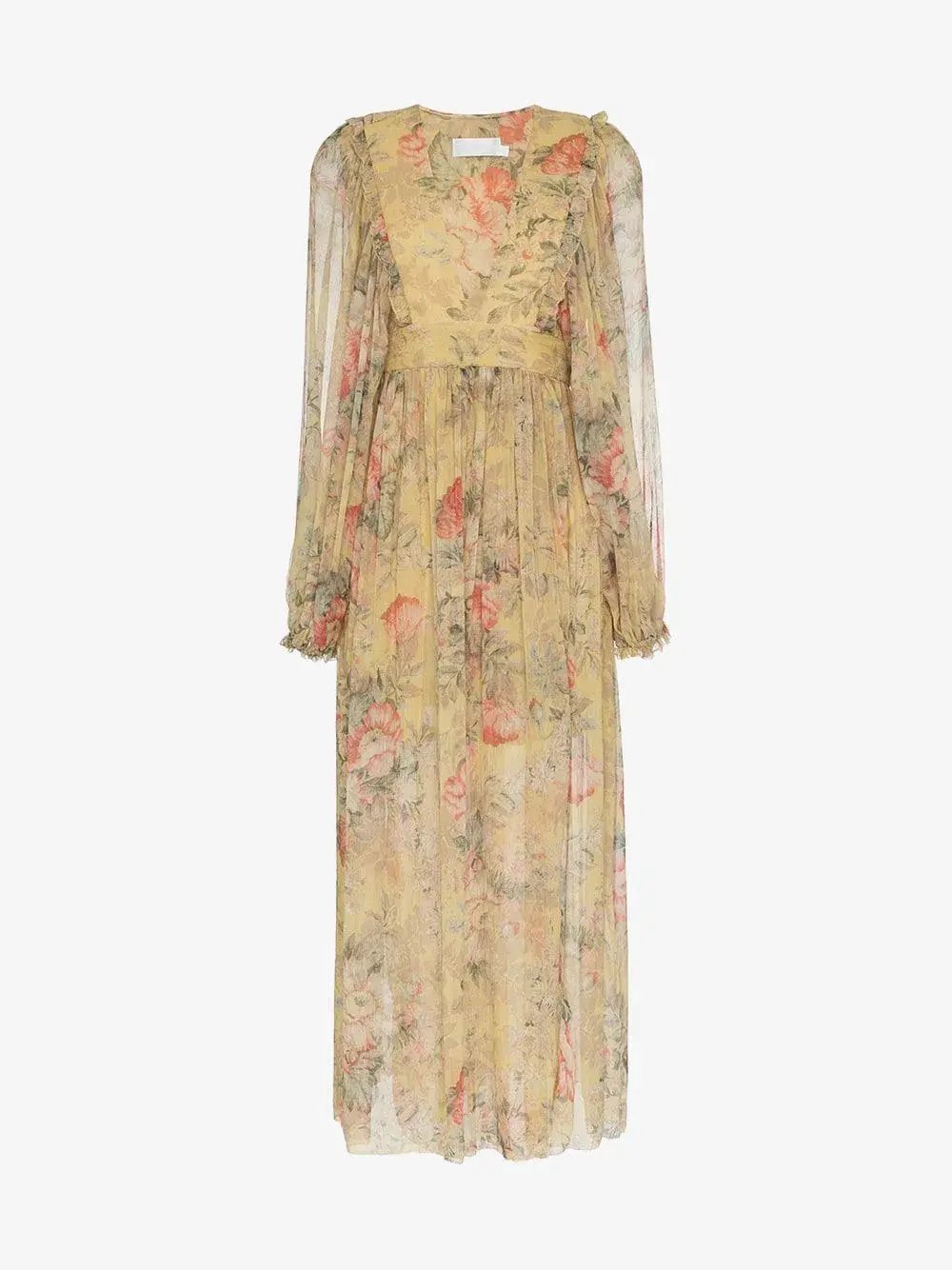 Zimmermann Melody Wrap Maxi Dress Floral Size 1/ AU 10 photo 5