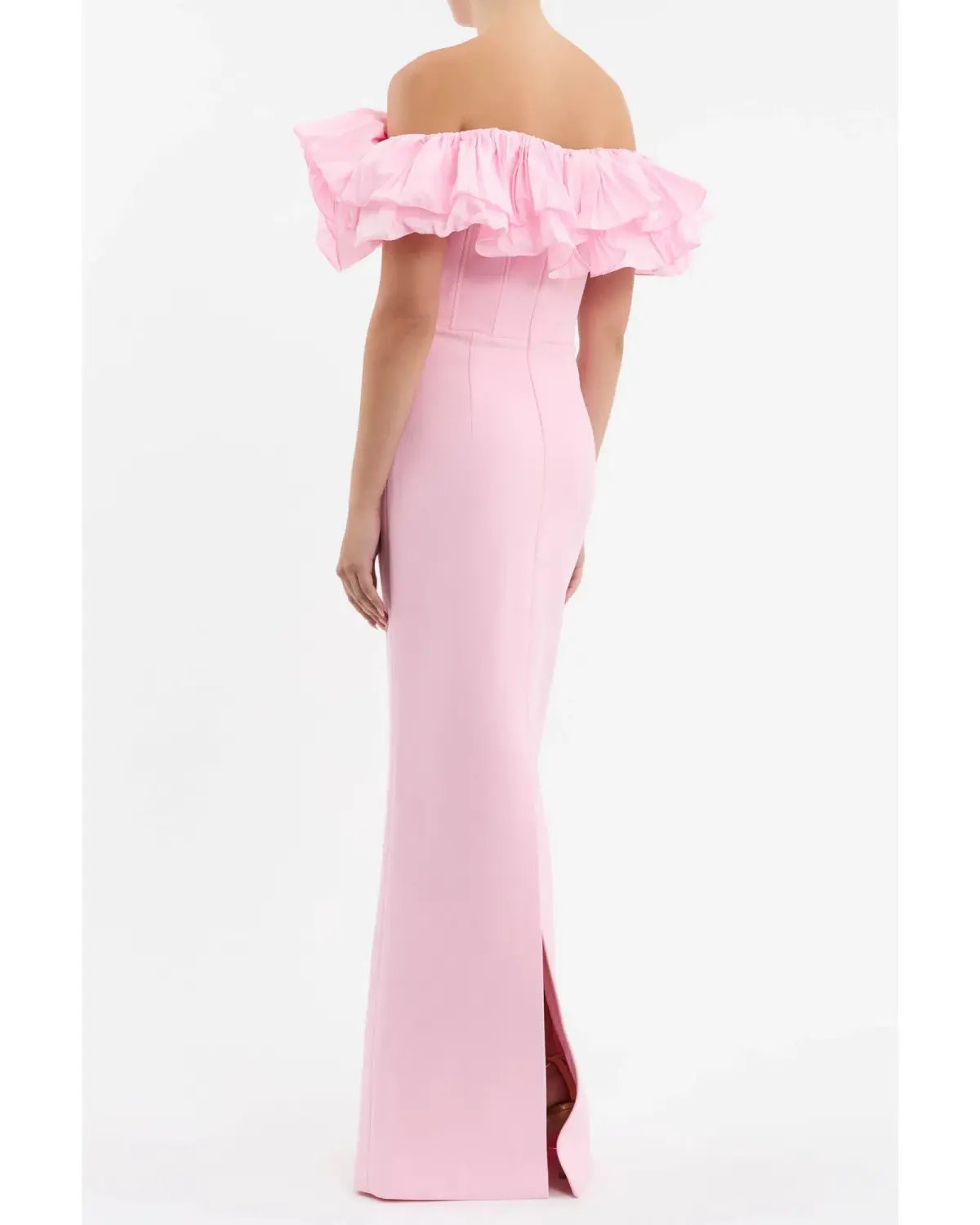 Rebecca Vallance Jenna Off Shoulder Gown Pink Size AU 8 photo 3