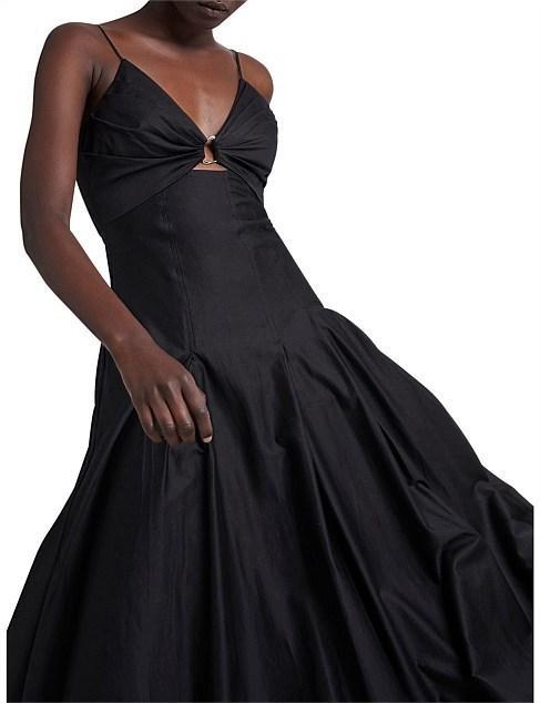 AJE Solstice Strappy Ring Midi Dress photo 5