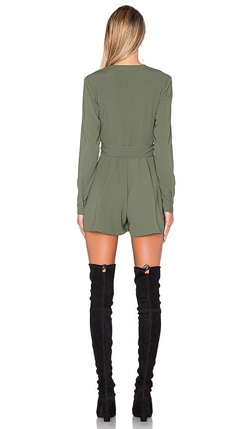 The Fifth Label Above & Beyond Long Sleeve Playsuit Khaki Size 6 photo 3