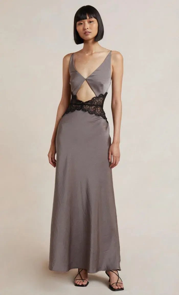 Bec & Bridge Camille Maxi Dress Grey Size XXL / AU 16 photo 3