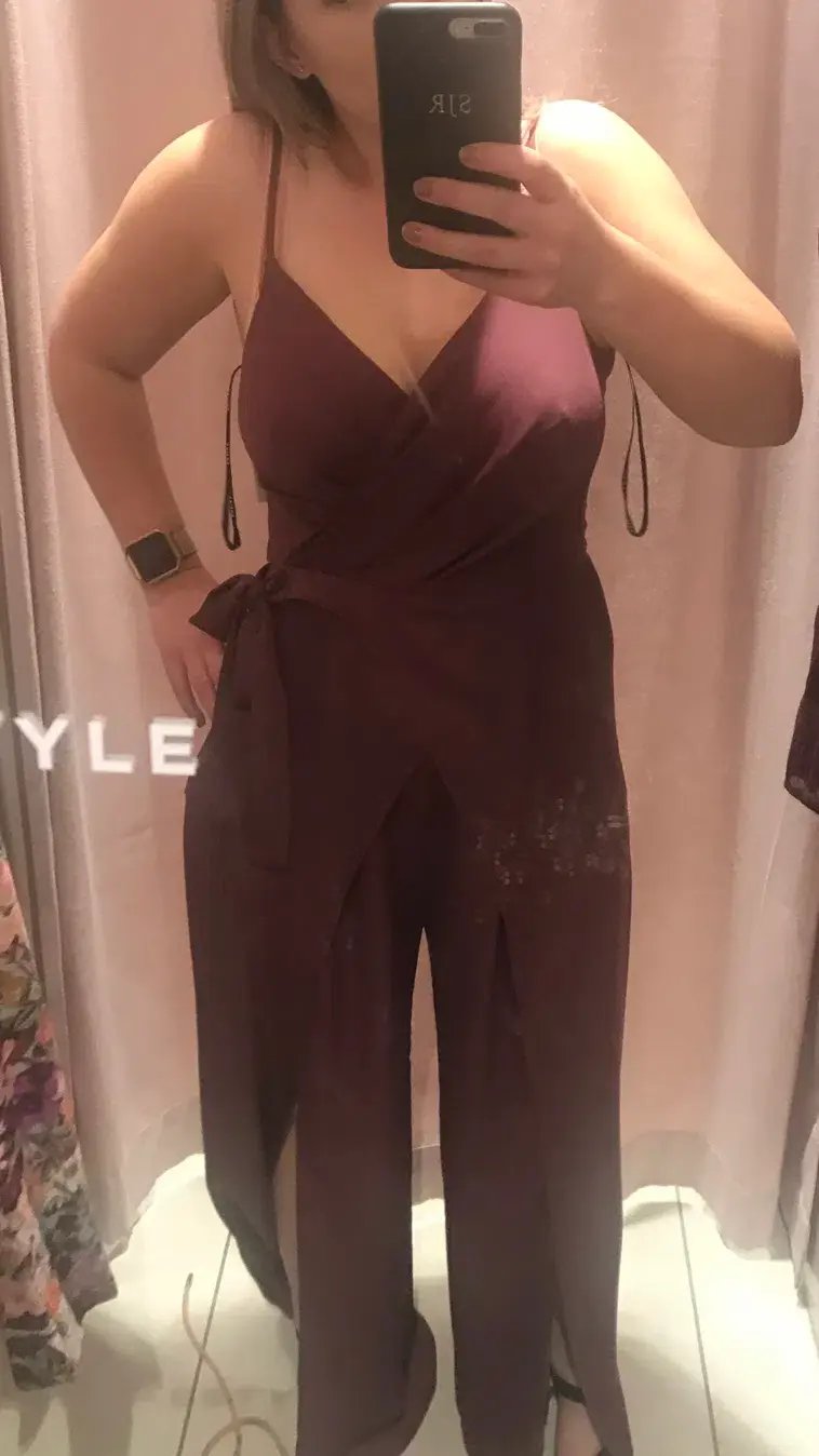 Sheike  Miracle Jumpsuit Mulberry Size 10 photo 2