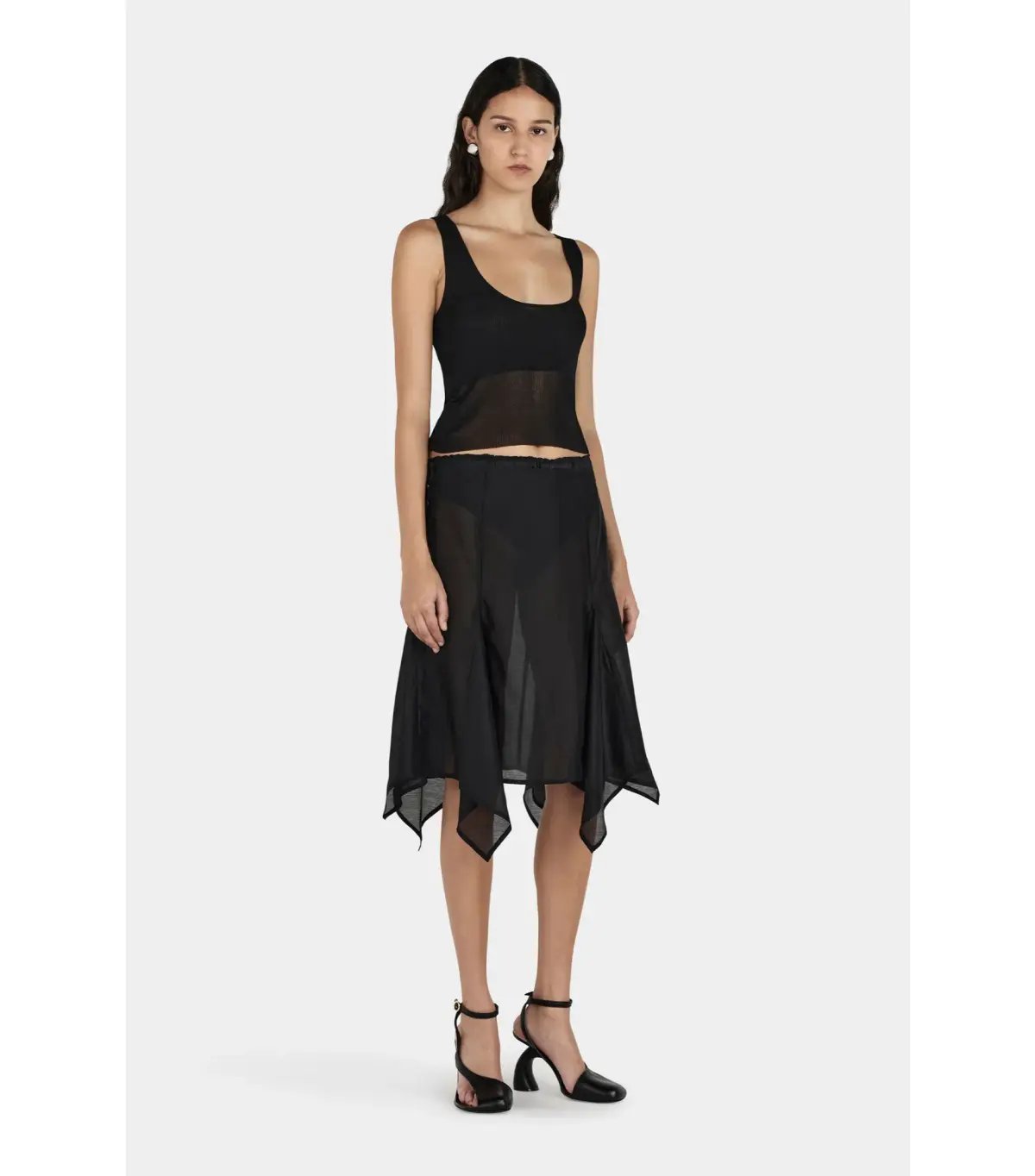 Hansen and Gretel Miller Knee Length Skirt Black Size AU 6 photo 5