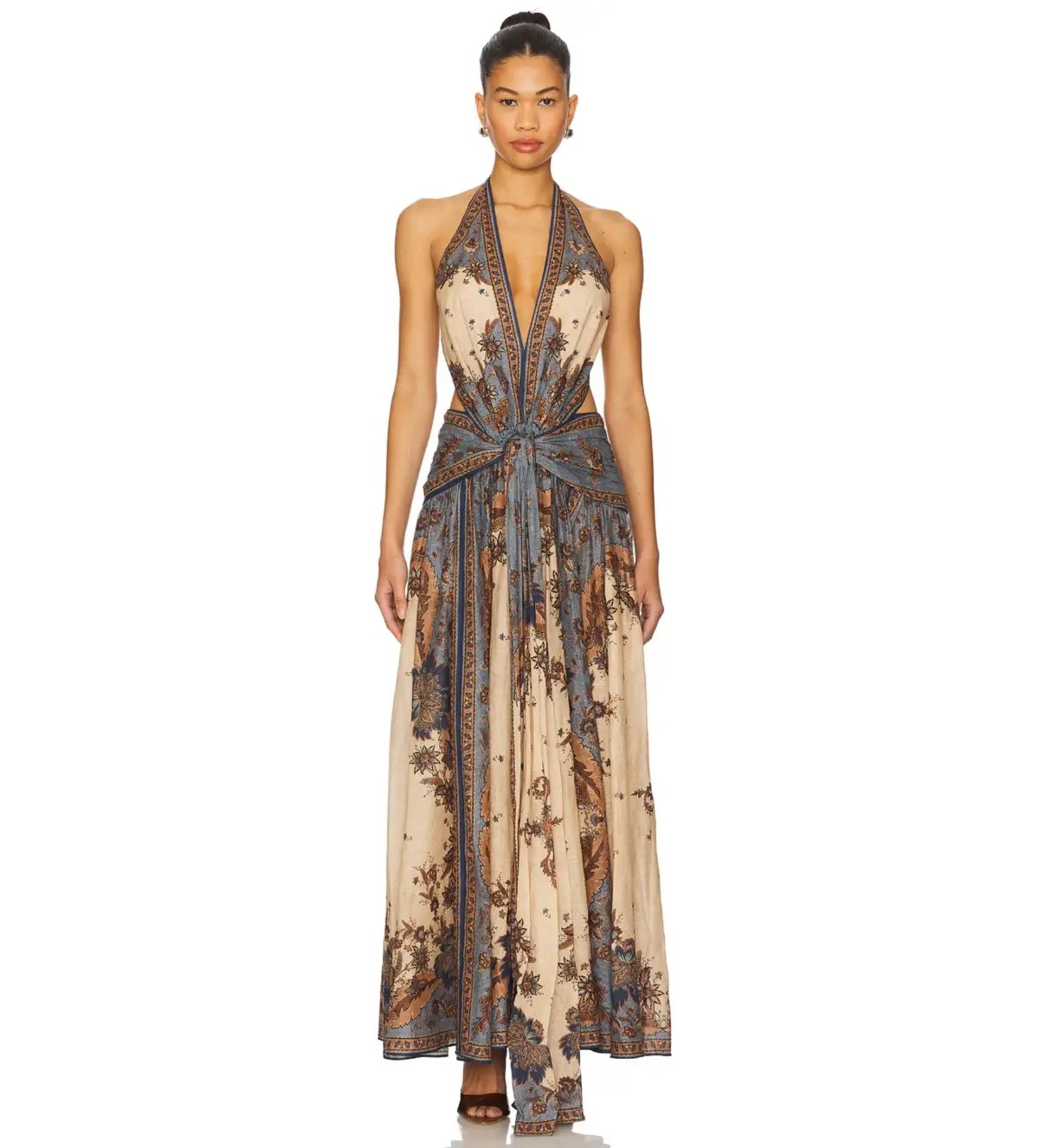 Zimmermann Ascension Plunge Halter Maxi Dress Size 0 / AU 8 photo 7