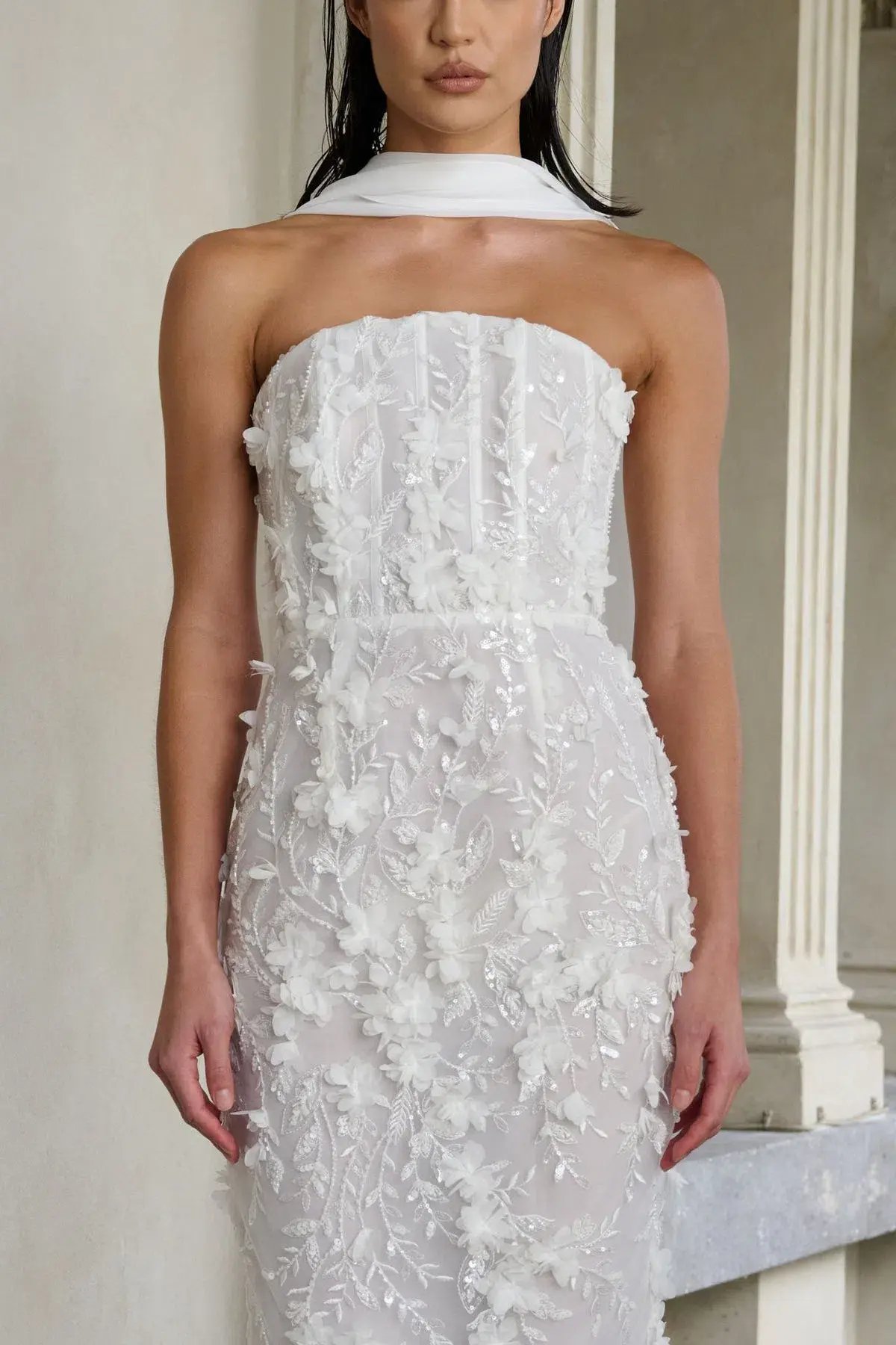 Eliya The Label Paulina Midi Dress White Size 14 photo 4