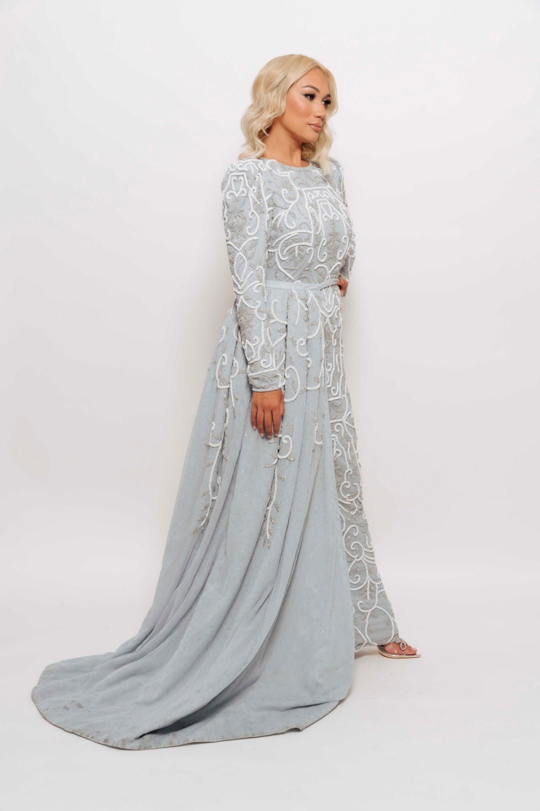 VICTORIA MAXI GOWN BLUE BY MY SECRET WARDROBE BLUE photo 3