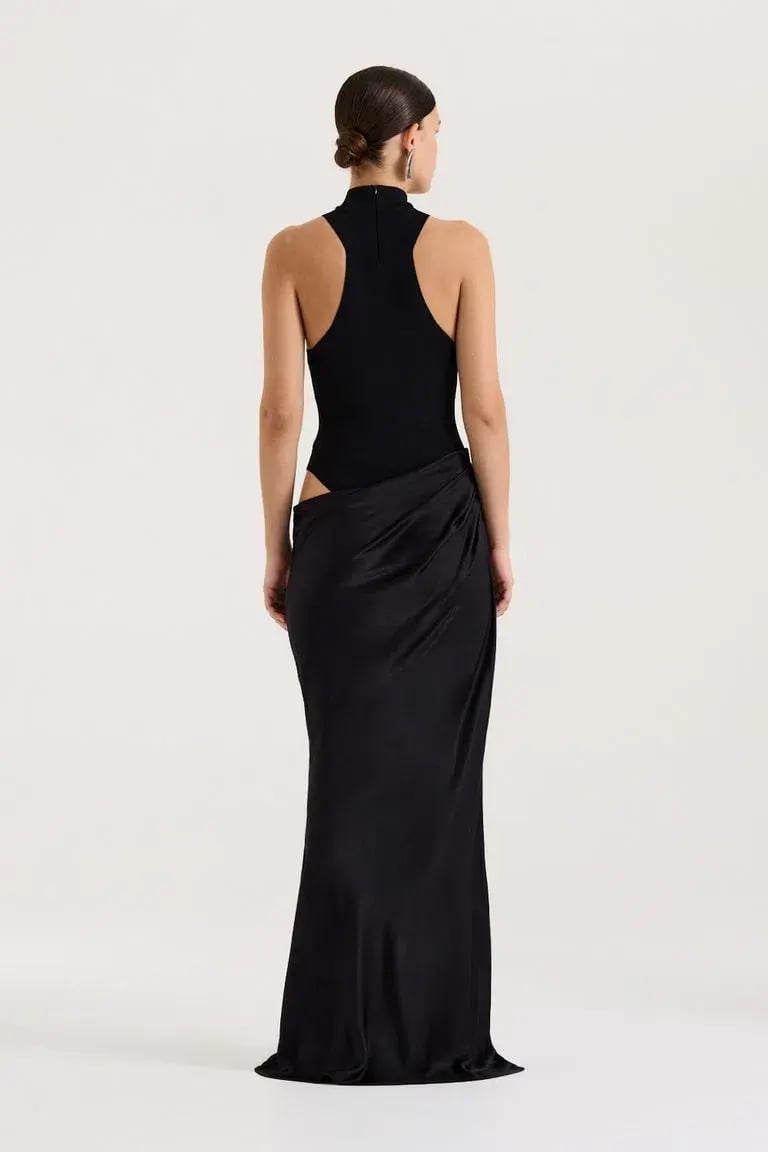 Henne Soraia Maxi Dress Black Size 4 photo 2