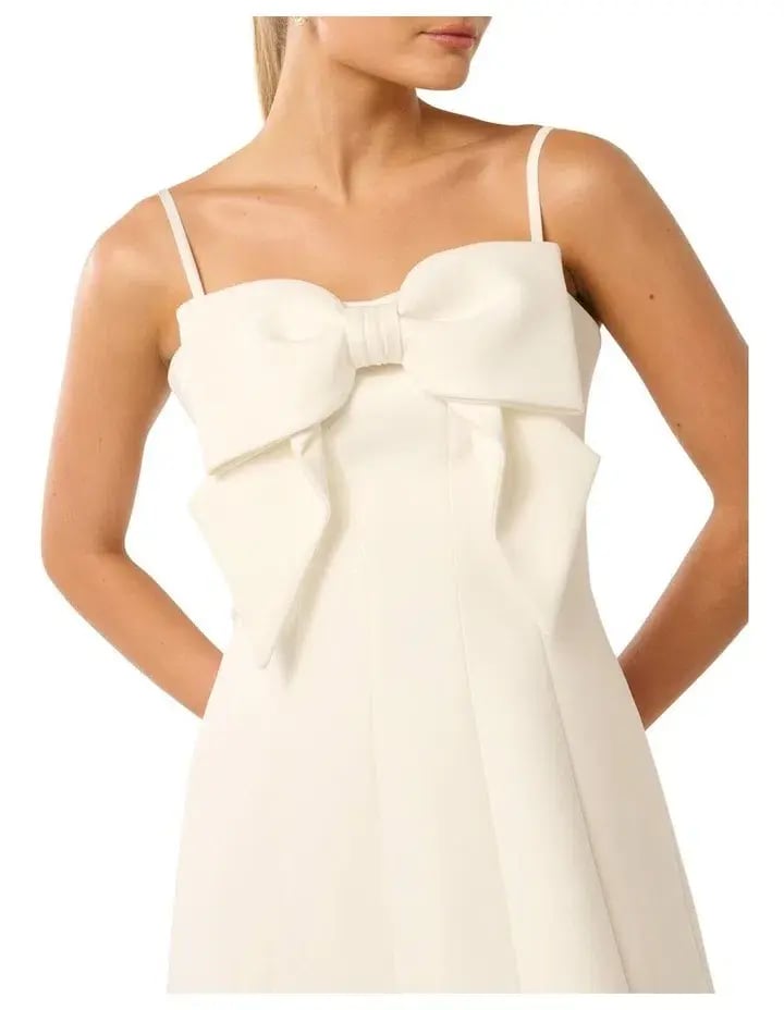Manning Cartell Reverie Lace Sleeve Dress White Size 10 photo 45