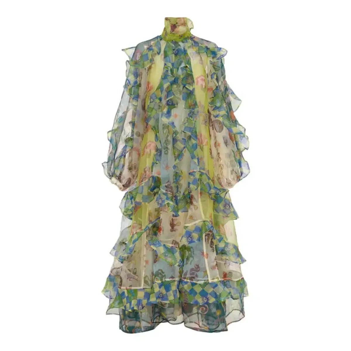 Alemais Guardian Ruffled Silk Organza Gown Size 10 Au photo 10