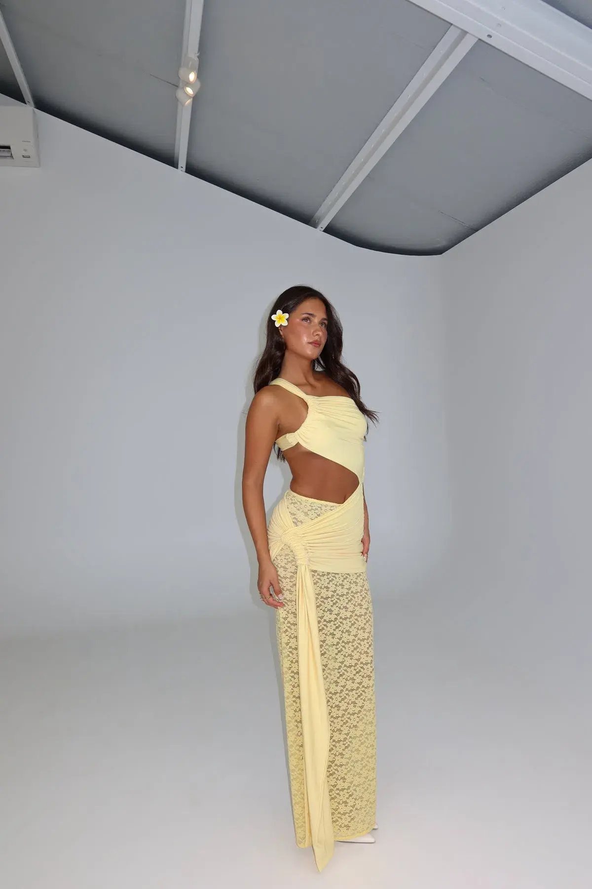 Deconduarte Paridiso Maxi Dress Yellow Size XS/6 photo 3