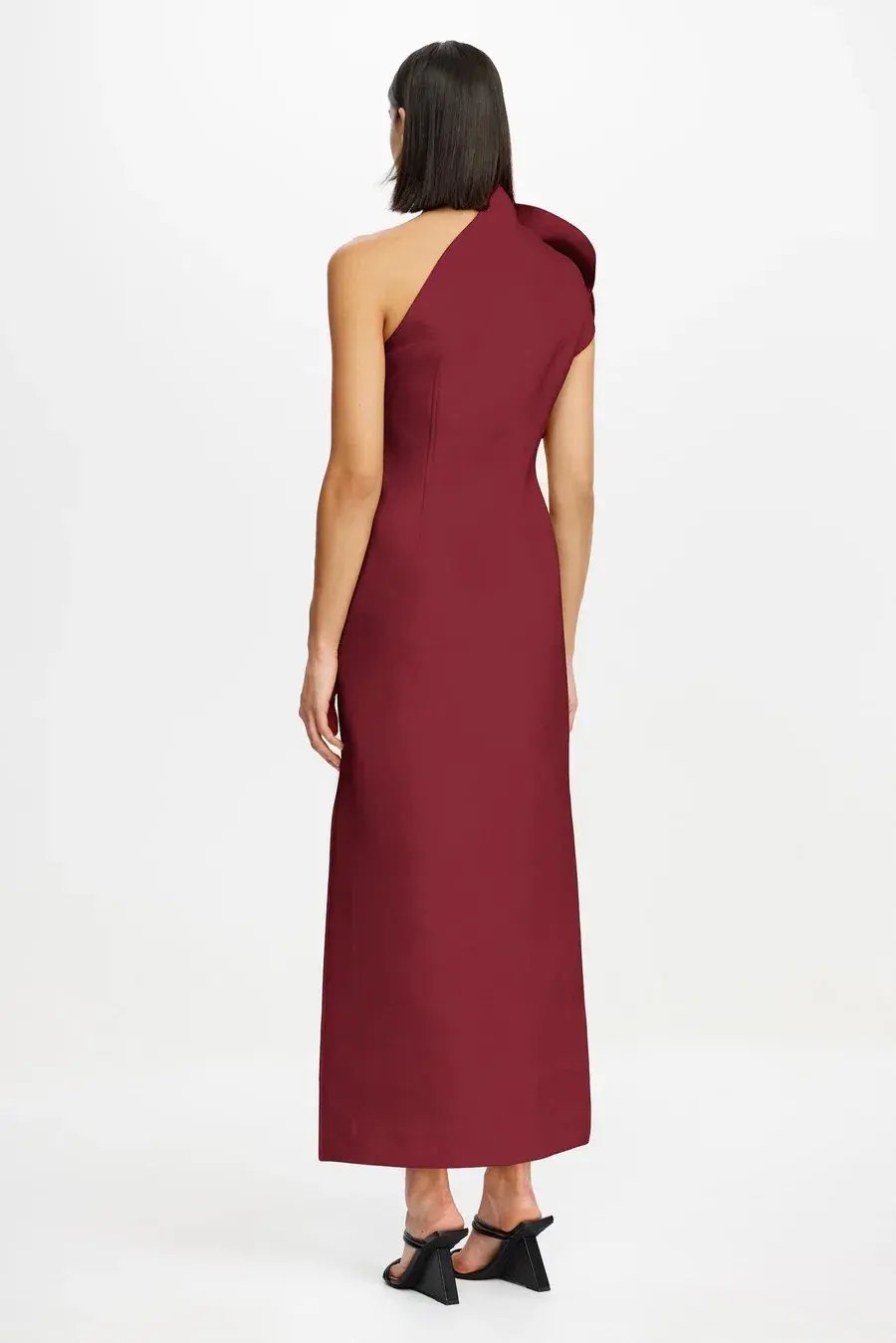 Acler Hawkley Midi Dress Bordeaux Size 10 photo 2