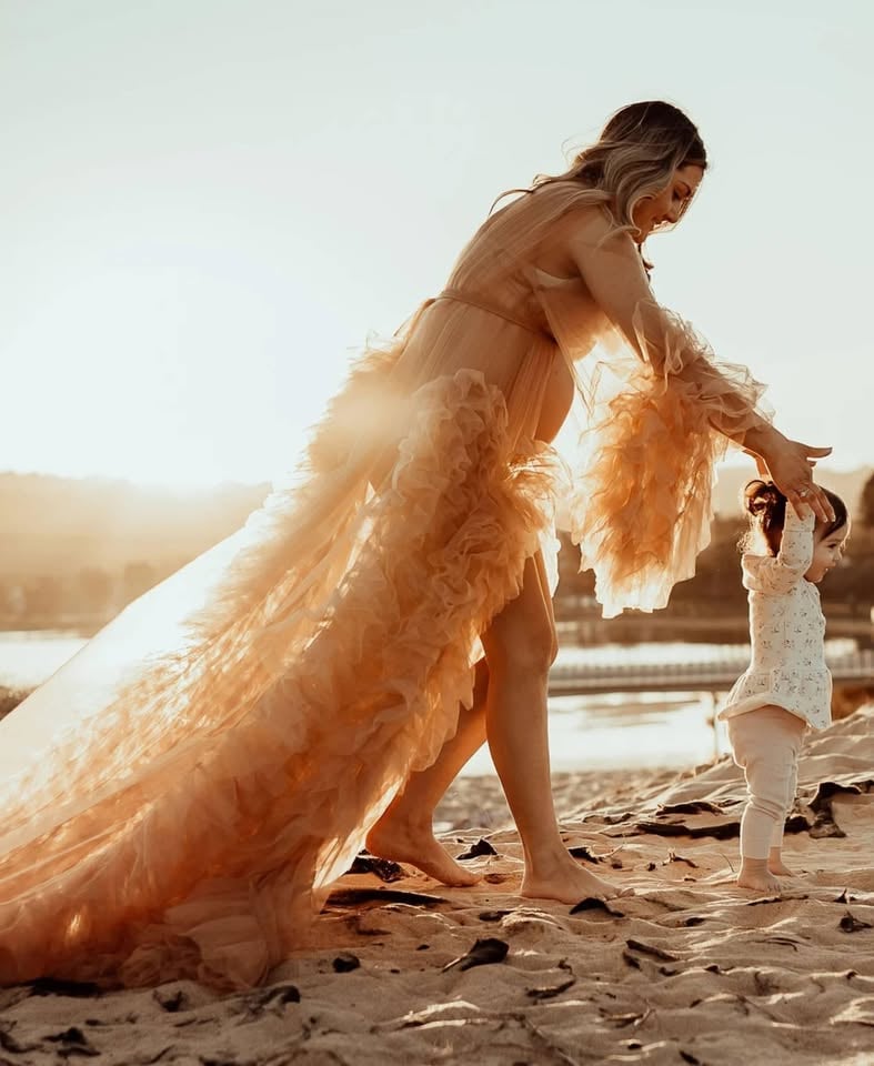 Tulle Robe - Cinnamon - Hire Only photo 7