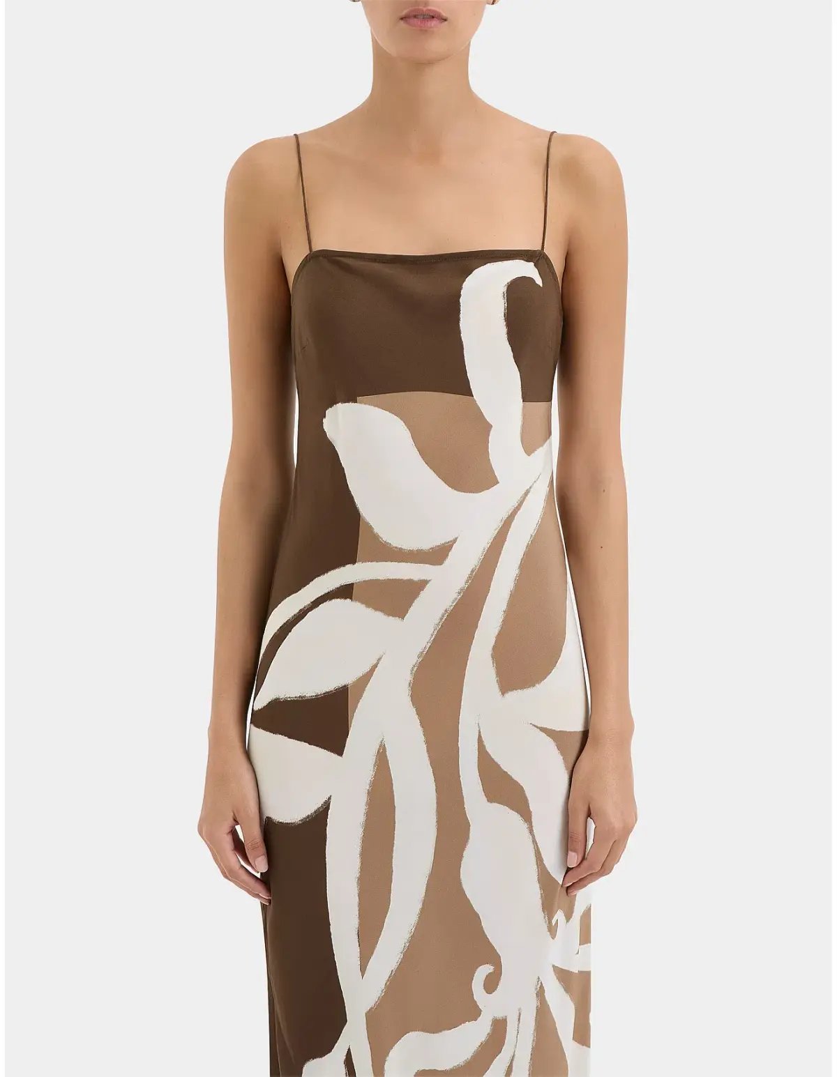 Sir the Label Portia Slip Dress Chocolate Sorrento Size 2 / AU 10 photo 2