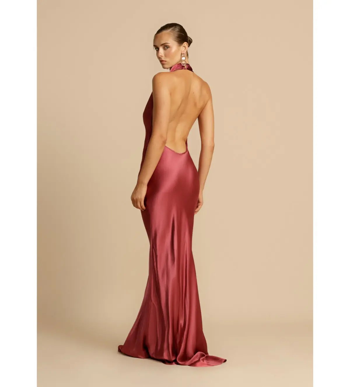 Arcina Ori Gaia Dress Rich Plum Hue Size 6 photo 2