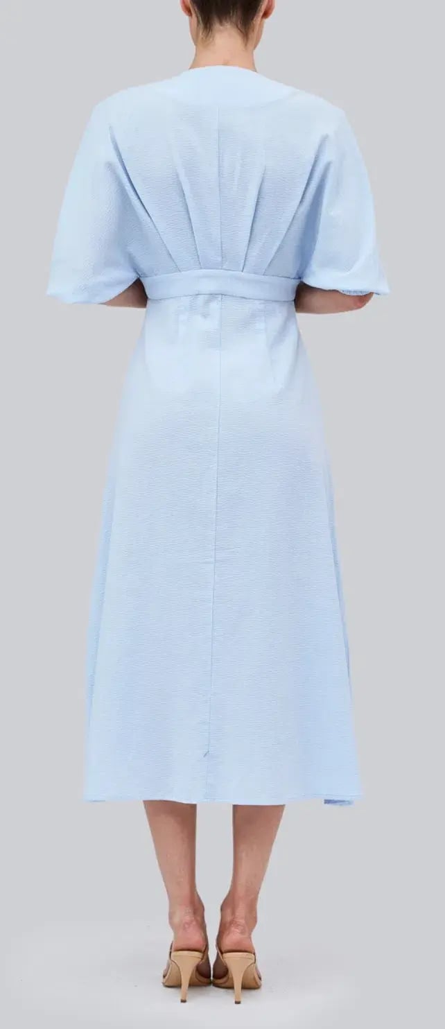 The Fifth Riley Midi Dress in Sky Blue Size 10 photo 2