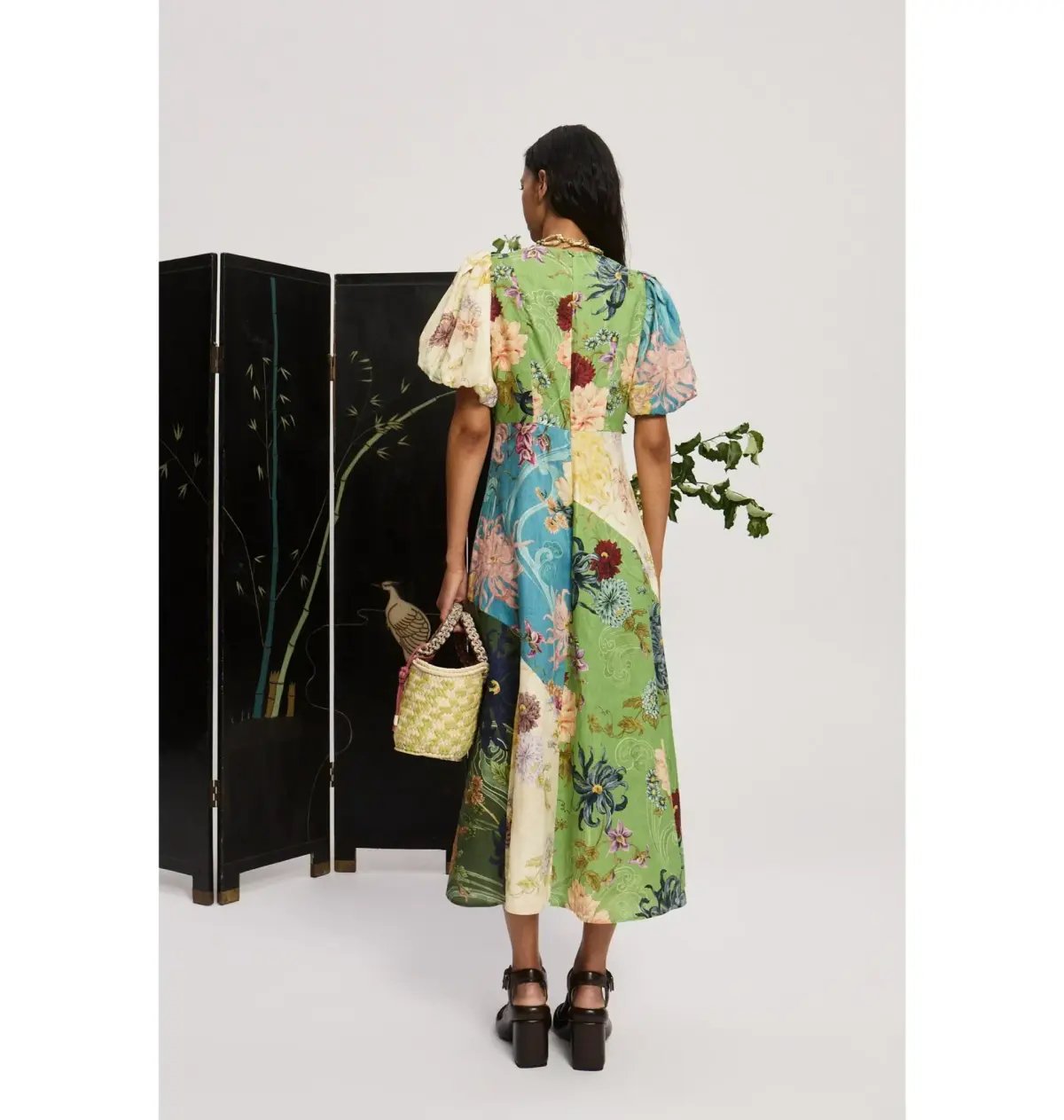 Alemais Avery Spliced Midi Dress Multi Size 16 photo 2