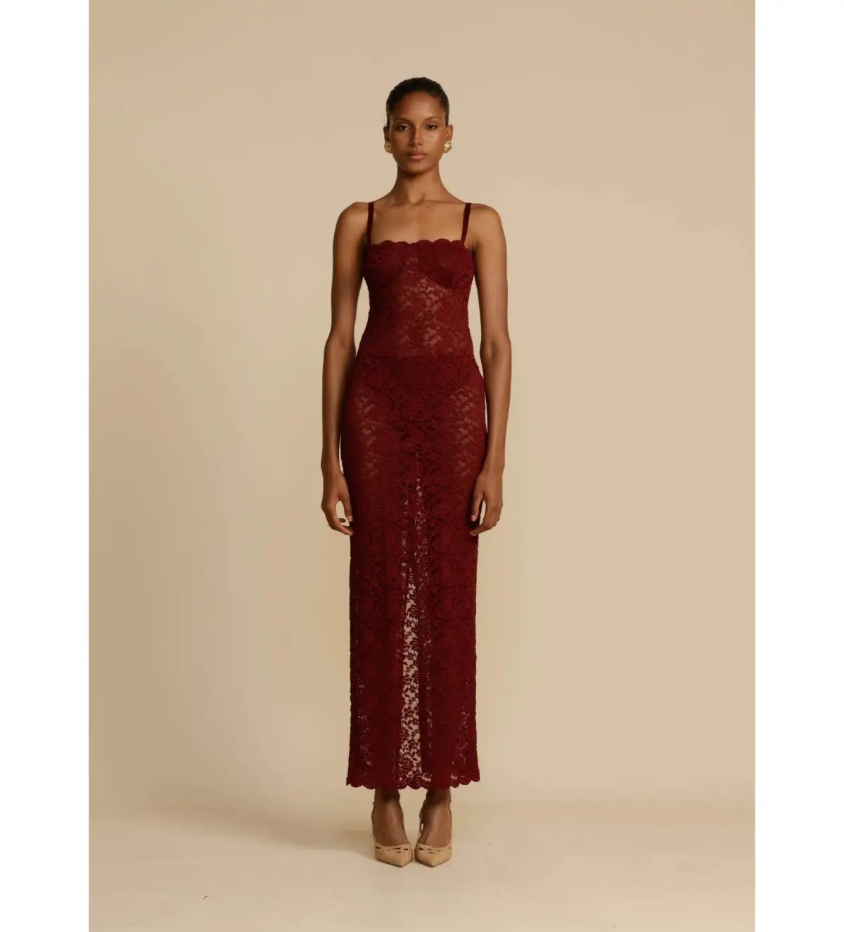 Arcina Ori Margot Dress Wine Size 8 photo 2