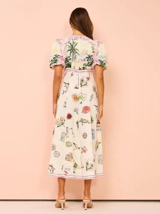 Alemais Sunset Midi Dress Multi Size 10 photo 3