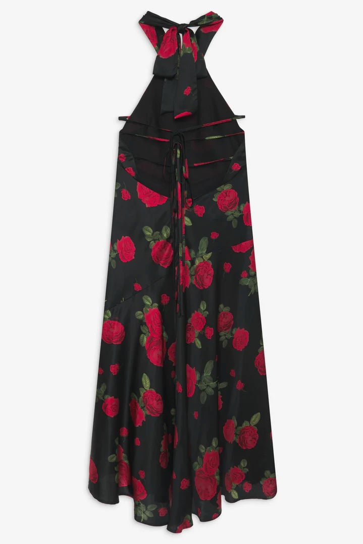 FOR LOVE & LEMONS ASTORIA MAXI DRESS - BLACK MULTI photo 7