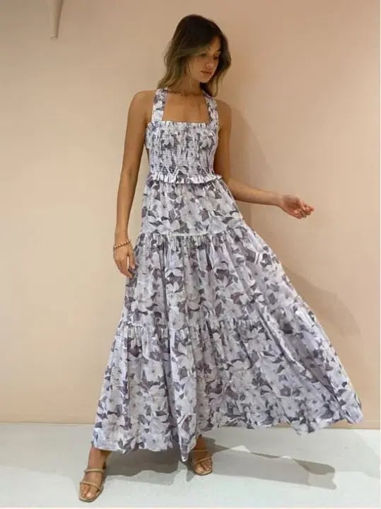 Bec & Bridge Gardenia Cotton Maxi Dress Multi Size AU 8 photo 2