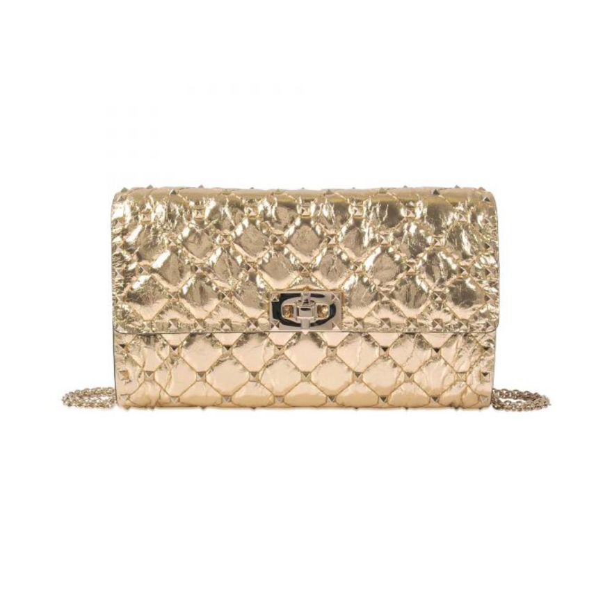 Valentino Rockstud Spike Shoulder Bag (gold) photo 2